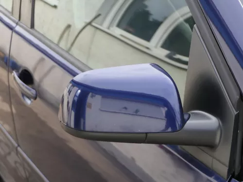 VW Polo 9N elektrischer Spiegel Außenspiegel rechts vorne LB5N blau (202021)