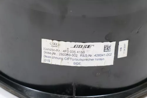 Audi Q7 4L A6 4F Box Lautsprecher 4F0035415B hinten rechts oder links Bose (168106)