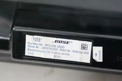 Audi A6 4F Box Lautsprecher Mitteltonlautsprecher Bose vorne links 4F0035382D (202007)
