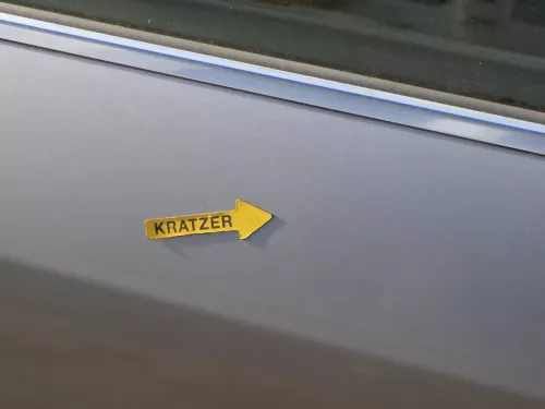 Audi A6 4B C5 Tür Türblatt hinten rechts nur Türblatt silber LY7W -ohneAnbauteil (202044)