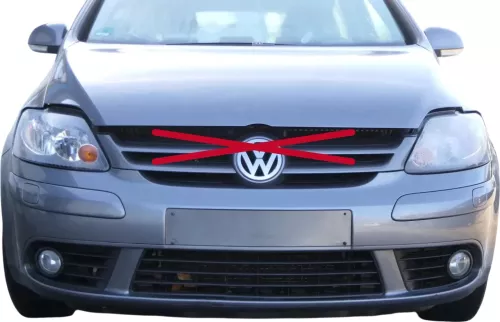 VW Golf 5 5M1 Plus Stoßstange vorne Frontstoßstange Stoßfänger grau LA7T SWR