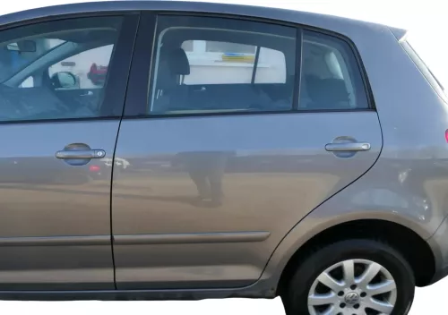 VW Golf Plus 5M Tür hinten links grau LA7T - mit Rahmen