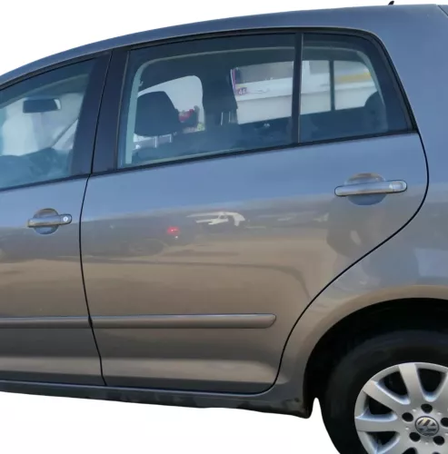 VW Golf Plus 5M Tür hinten links grau LA7T - mit Rahmen (202084)