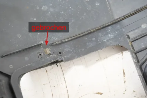 Passat 3C Kombi NUR Spoiler Stoßstange hinten Heckstoßstange schwarz (202131)