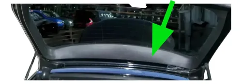 A3 8PA 4/5-Türer Abdeckung Verkleidung Kofferraum hinten Heckklappe Oben schwarz (202223)