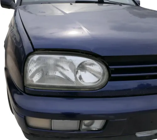 VW Golf 3 Grill Kühlergrill VW Zeichen Logo Grillleiste Leiste blau LC5L (202443)