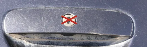 VW Polo 9N 9N3 Griff Heckklappe Heckklappengriff schwarz LC9Z Öffner