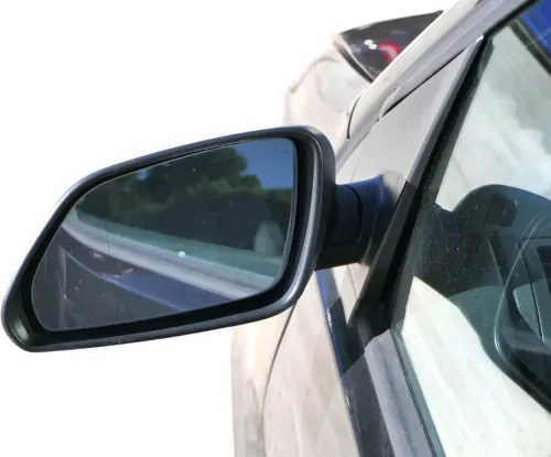 VW Polo 9N 9N3 mechanisch Spiegel Außenspiegel links vorne schwarz  Blinker (202677)